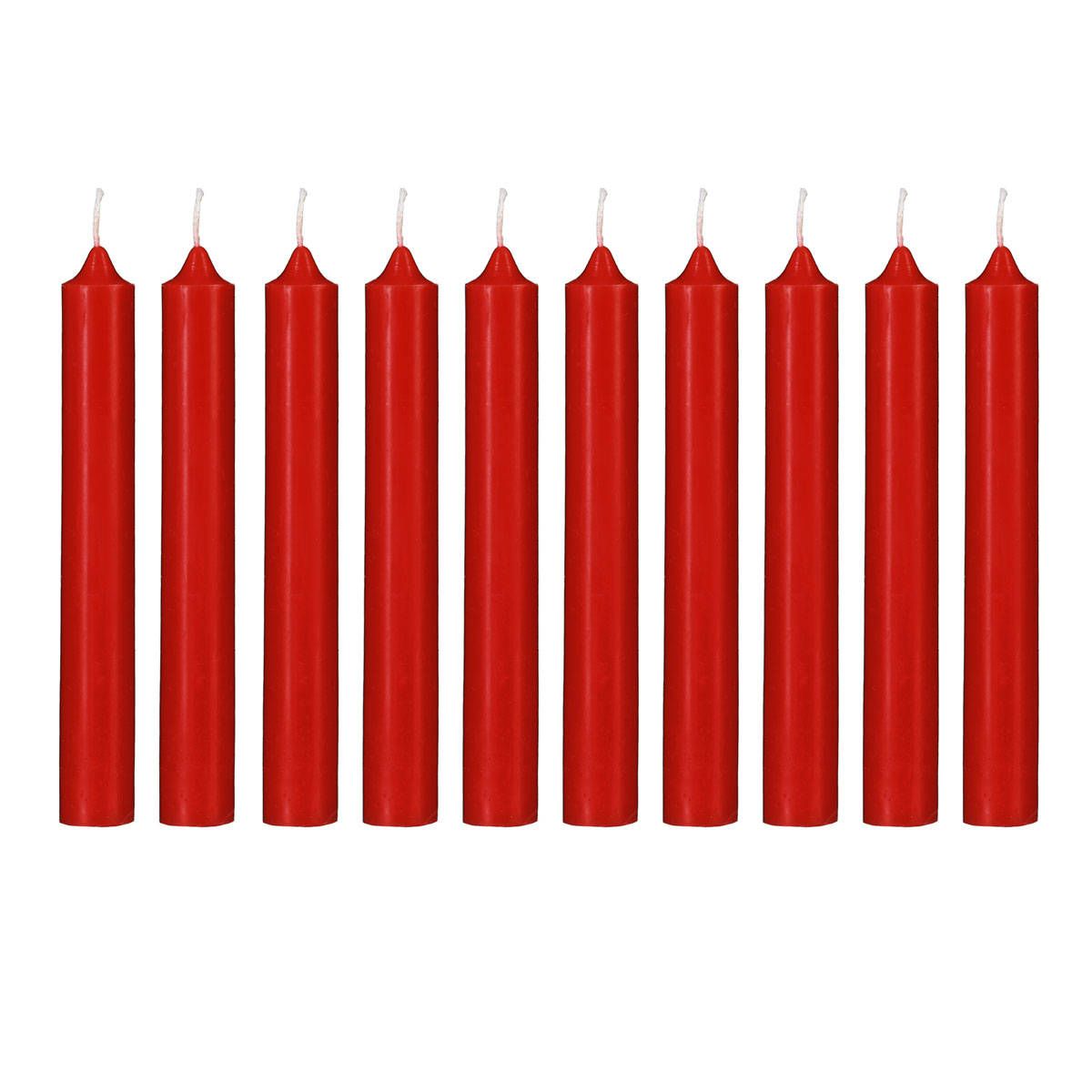 Atmosphera Úzké svíčky, červené, sada 10 ks - EMAKO.CZ s.r.o.