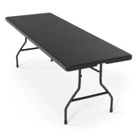 Jago Skládací stůl pro 8 osob, 183 cm, černý