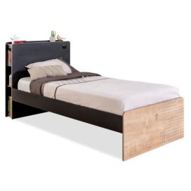 ČILEK - Studentská postel BLACK včetně matrace 100x200 cm