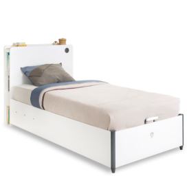 ČILEK - Studentská postel s úložným prostorem WHITE 100x200 cm
