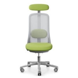 HÅG - Židle SOFI 7500 šedá s opěrkou hlavy, nižší sedák