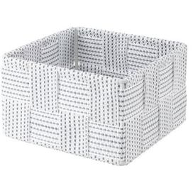 Compactor Úložný organizér do zásuvky Toronto - košík S, 12 x 12 x 7 cm, bílo-šedý