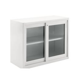 DIEFFEBI - Skříňka s skleněnými posuvnými dveřmi CLASSIC STORAGE, 120x45x88 cm