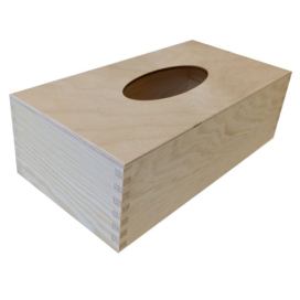   Dřevěná krabička na kapesníky KLASIK, 25 x 8 x 13 cm\r\n