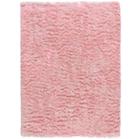 Flair Rugs koberce Kusový koberec Faux Fur Sheepskin Pink - 80x150 cm Mujkoberec.cz