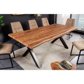 LuxD Designový jídelní stůl Kaniesa 160 cm vzor ořech