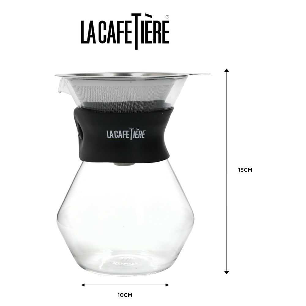 Překapávač na kávu z borosilikátového skla s filtrem z nerezové oceli 0.4 l La Cafetiere - Kitchen Craft - Bonami.cz