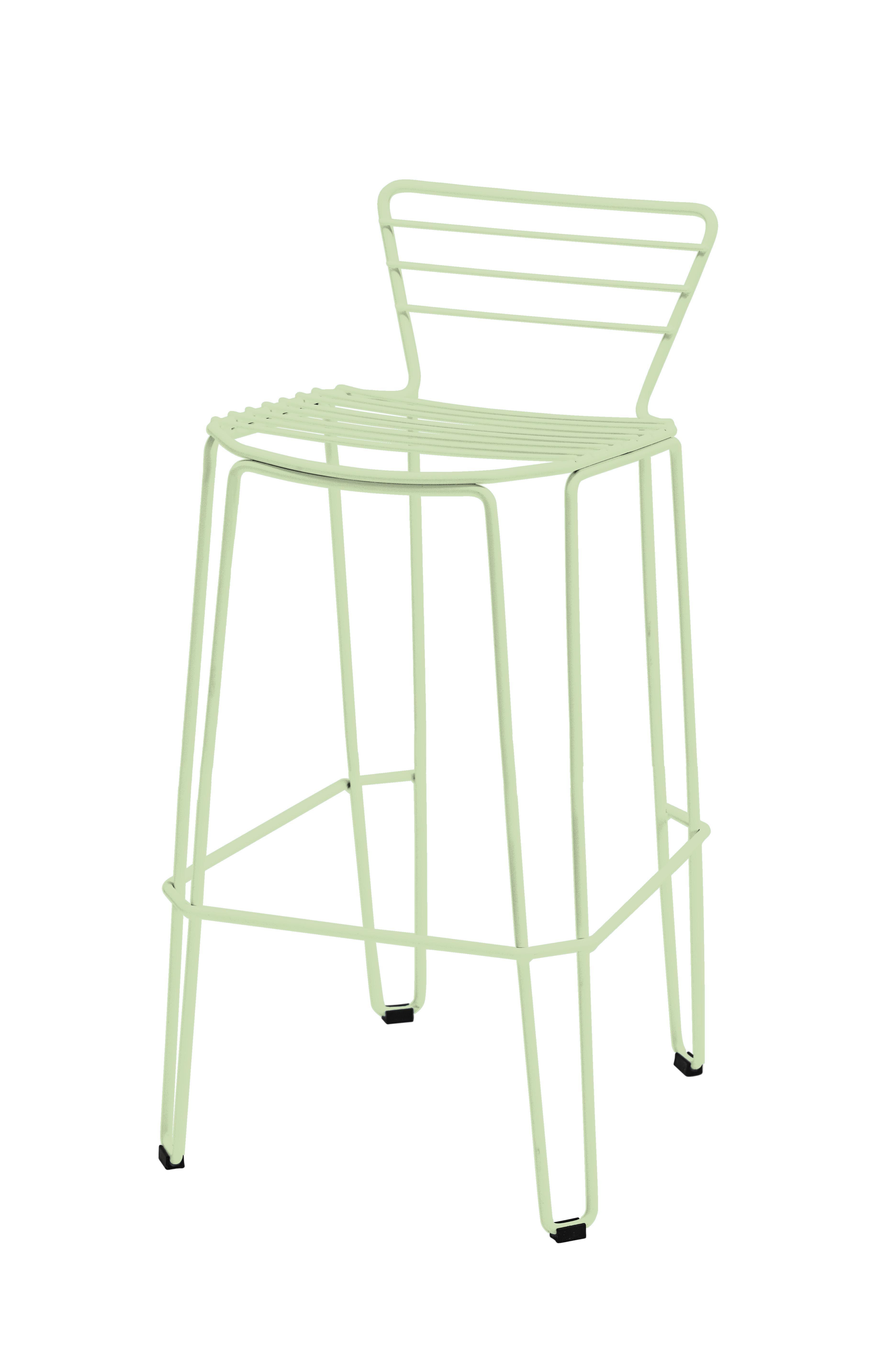 ISIMAR - Barová židle MENORCA nízká - světle zelená - 