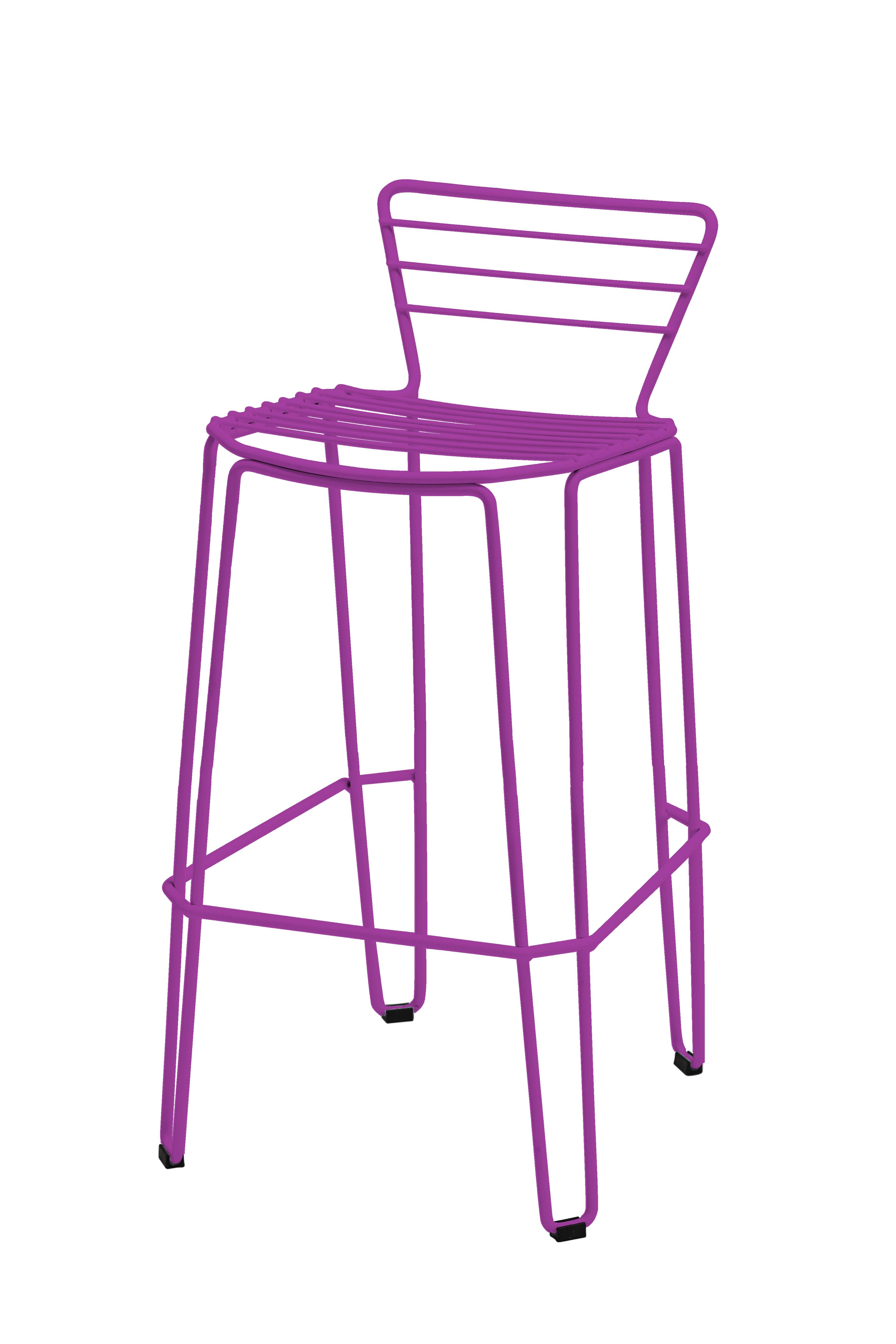 ISIMAR - Barová židle MENORCA vysoká - fialová - 