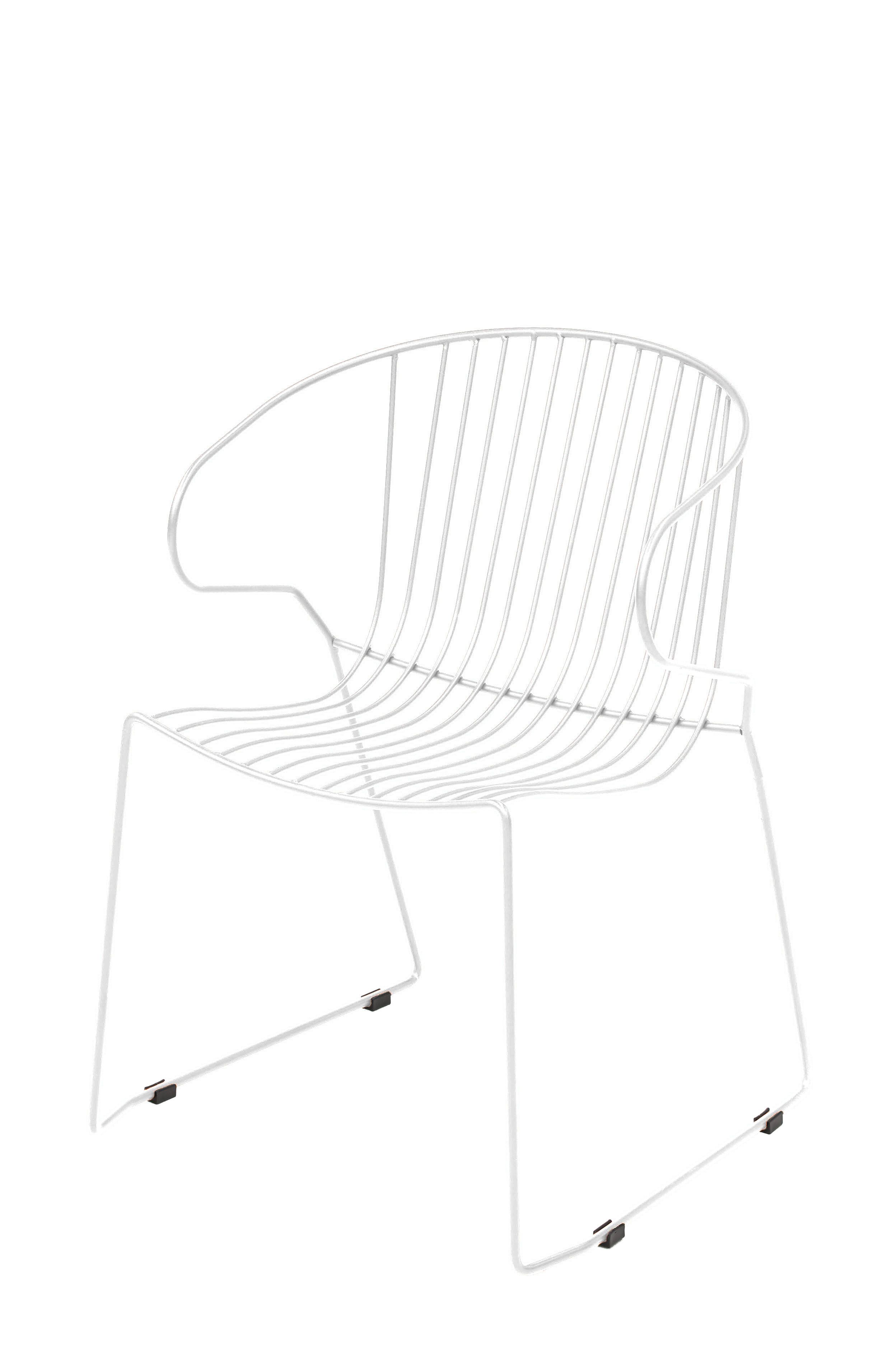 ISIMAR - Židle BOLONIA s područkami - bílá - 