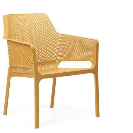 NARDI GARDEN - Židle NET RELAX hořčicově žlutá - 