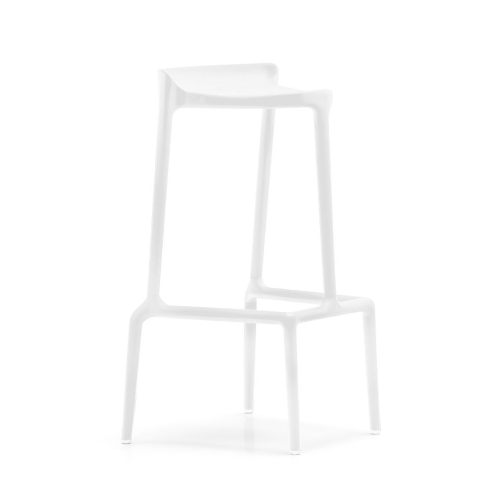 PEDRALI - Vysoká barová židle HAPPY 490 DS - bílá - 