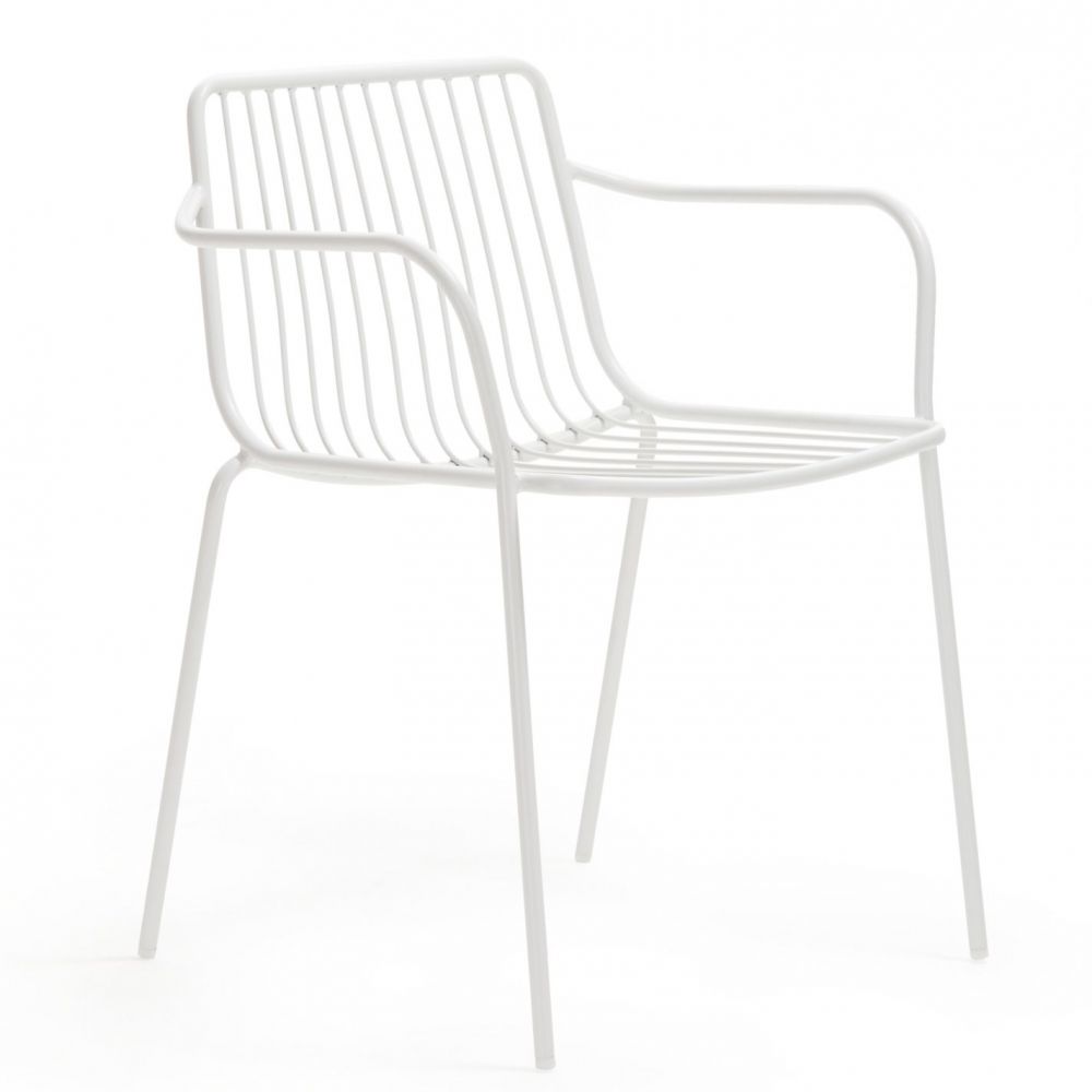 PEDRALI - Židle s nízkou opěrkou a područkami NOLITA 3655 DS - bílá - 