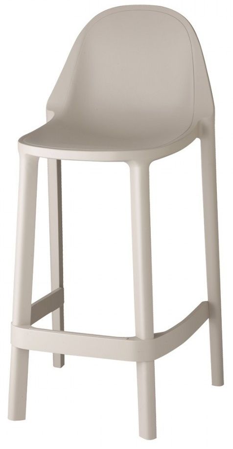 SCAB - Barová židle PIU nízká - béžová - 