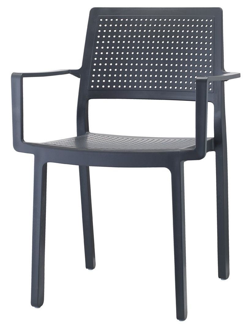 SCAB - Židle EMI s područkami - antracitová - 