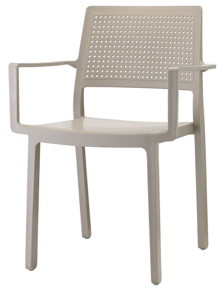 SCAB - Židle EMI s područkami - béžová - 