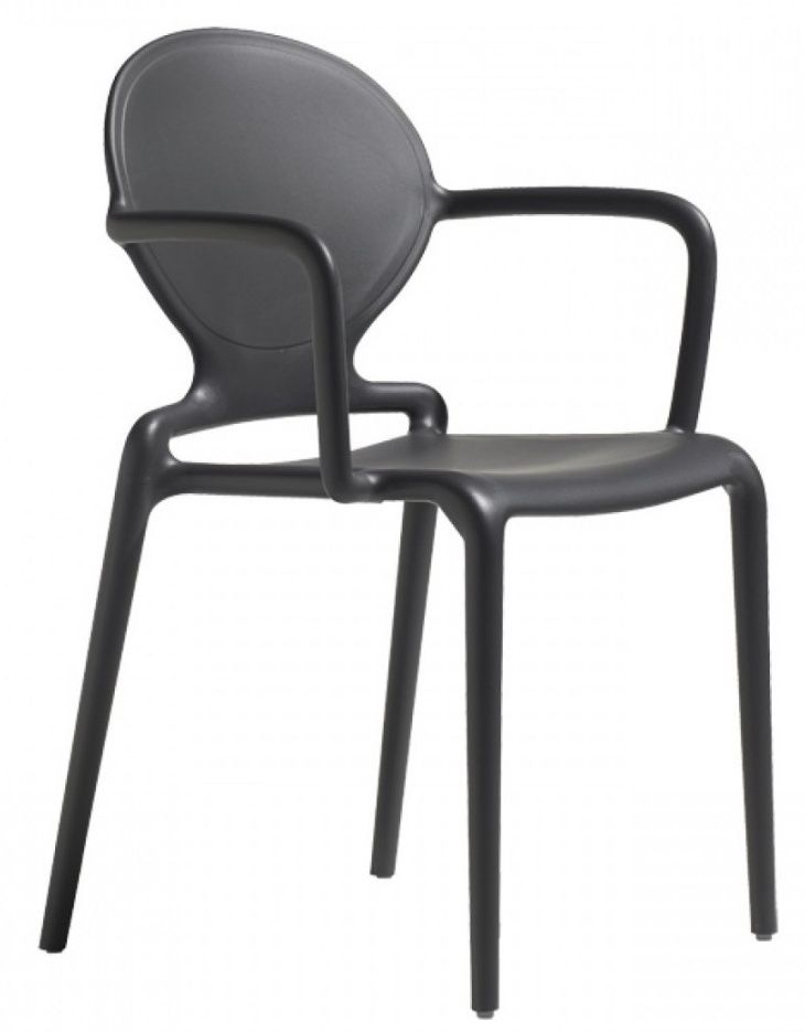 SCAB - Židle GIO s područkami - antracitová - 