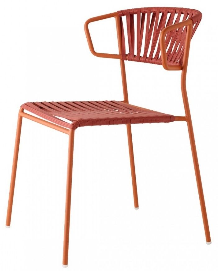 SCAB - Židle LISA CLUB s područkami - oranžová/červená - 