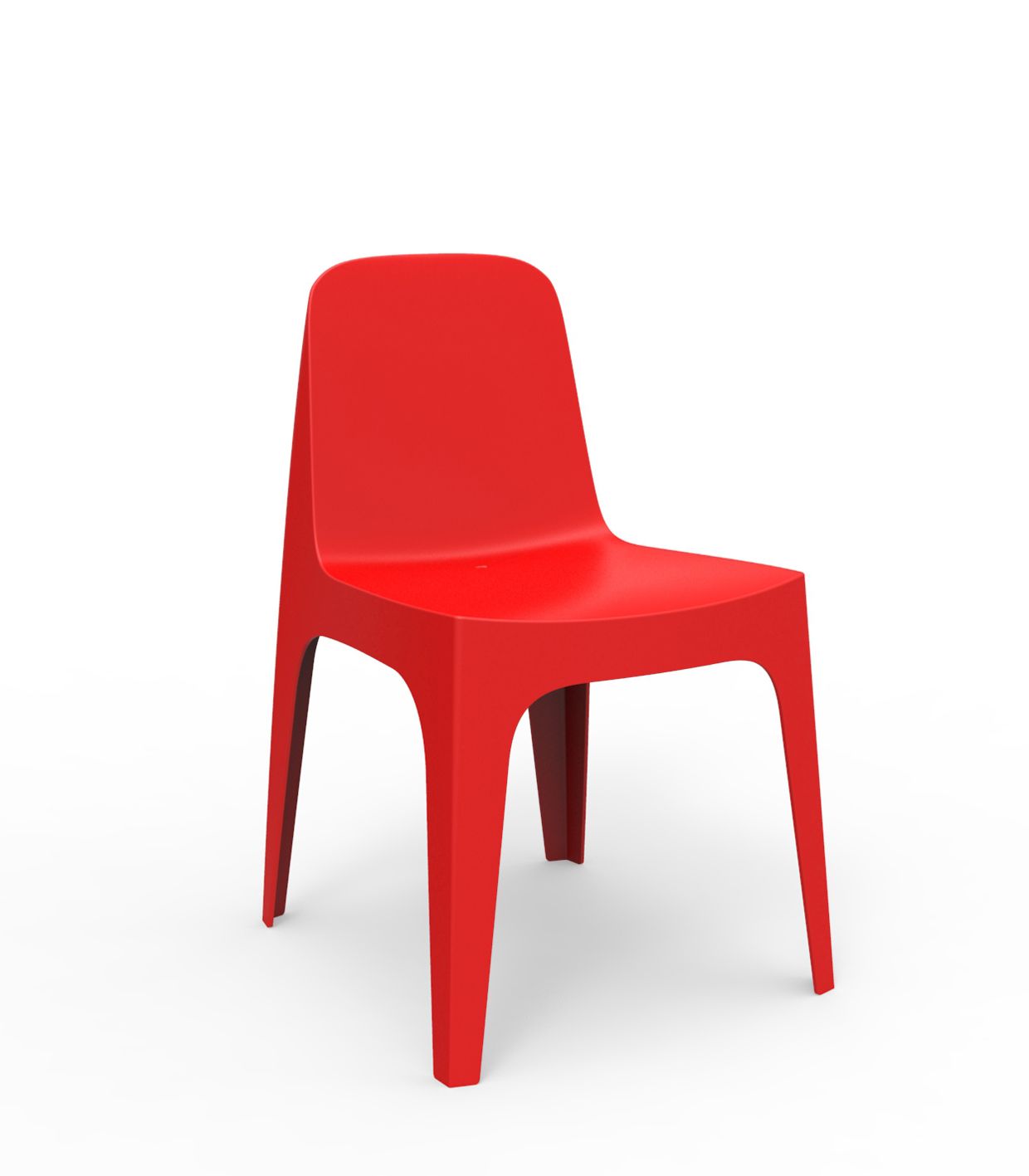 VONDOM - Židle SOLID - červená - 