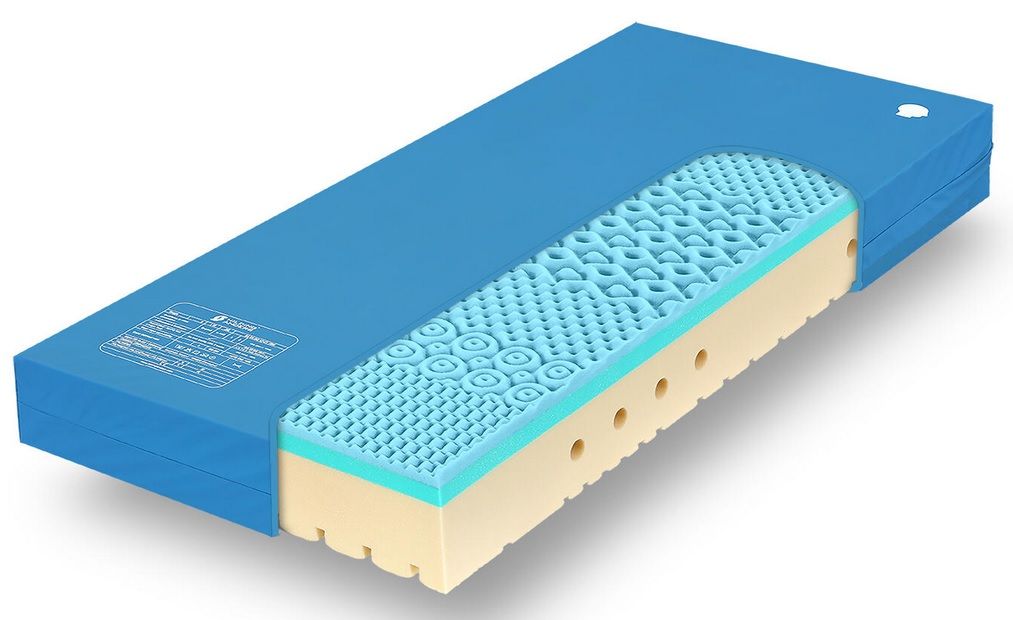 TROPICO - Luxusní ortopedická matrace SUPER FOX BLUE PU z hybridní pěny - 24 cm - 