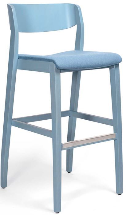ACCENTO - Barová židle FRIDA SGSI - čalouněný sedák - 