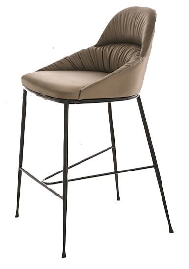 BONTEMPI - Čalouněná barová židle QUEEN, nízká - 
