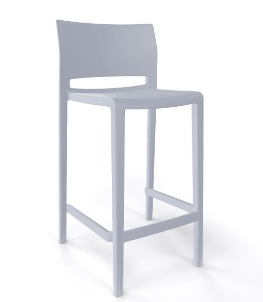 GABER - Barová židle BAKHITA - nízká, šedá - 