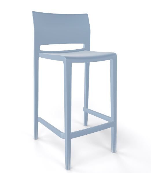 GABER - Barová židle BAKHITA - nízká, světle modrá - 