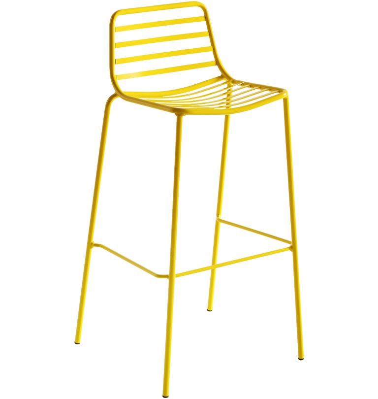GABER - Barová židle LINK - vysoká, žlutá - 