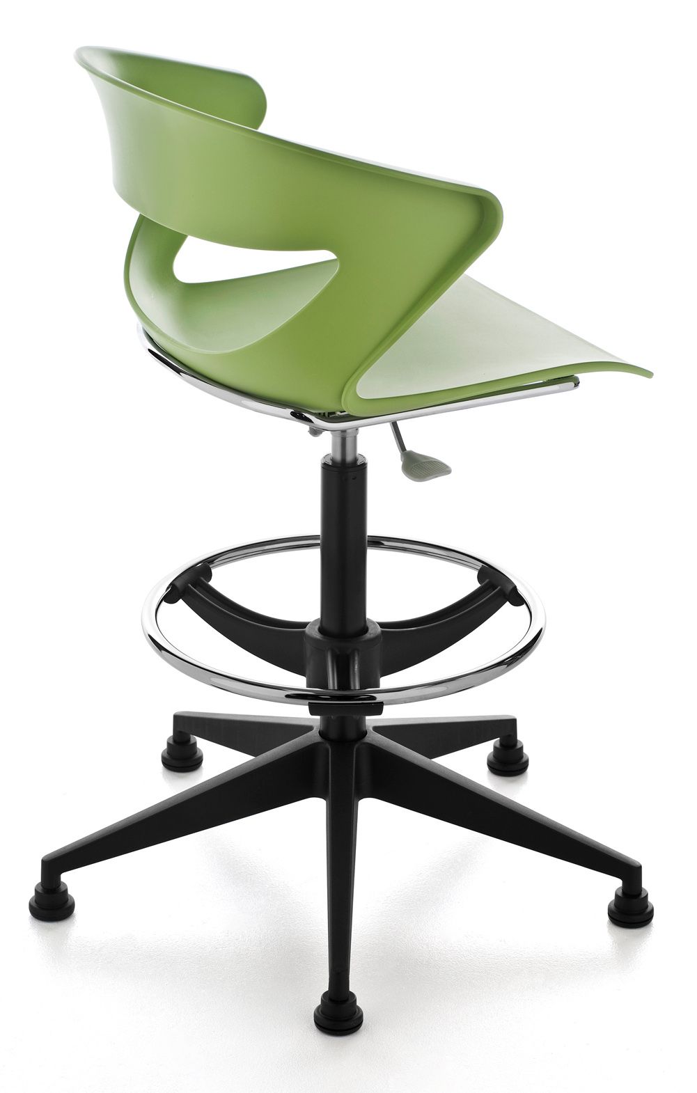 KASTEL - Barová židle KICCA s kolečky čalouněná - 