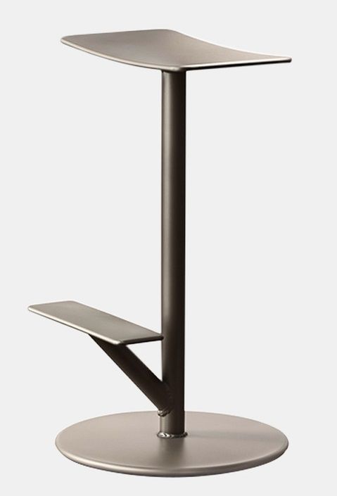 MAGIS - Barová židle SEQUOIA nízká - metalická šedá - 