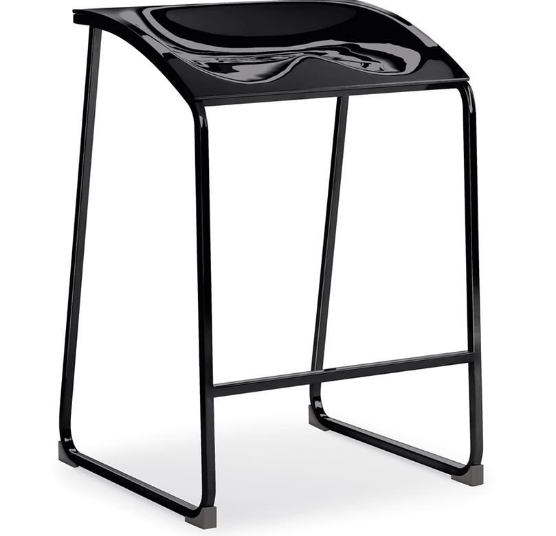 PEDRALI - Barová židle nízká AROD 500 DS - černá - 