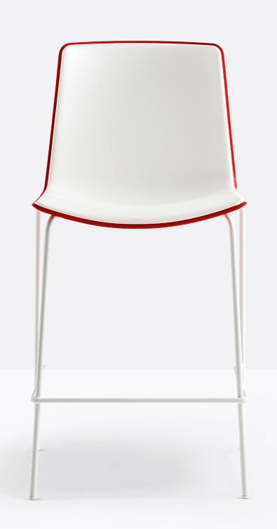 PEDRALI - Barová židle TWEET 892 bicolour DS - červená - 