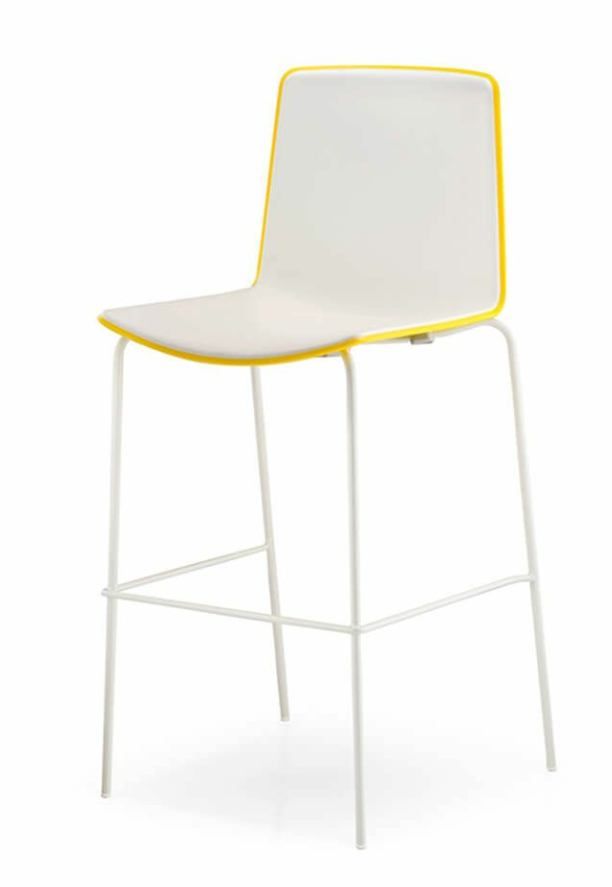 PEDRALI - Barová židle TWEET 892 bicolour DS - žlutá - 
