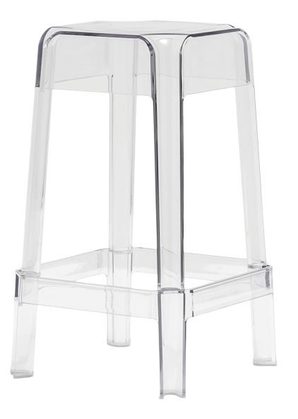 PEDRALI - Nízká barová židle RUBIK 582 DS - transparentní - 