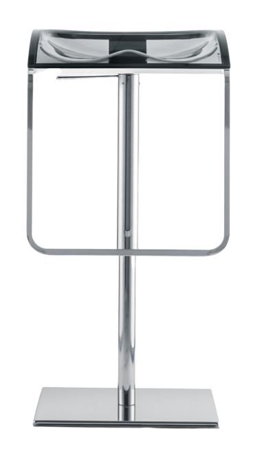 PEDRALI - Výškově stavitelná barová židle AROD 570 DS - transparentní kouřová - 