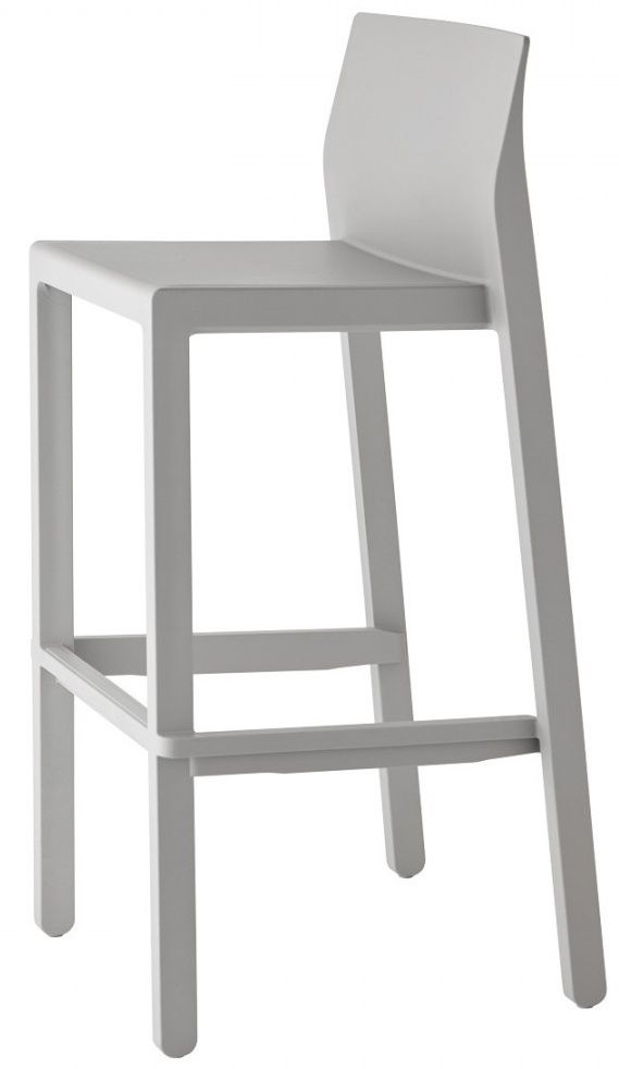 SCAB - Barová židle KATE nízká - šedá - 