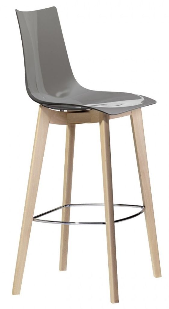 SCAB - Barová židle ZEBRA ANTISHOCK NATURAL vysoká - béžová/buk - 