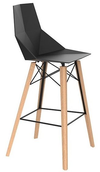 VONDOM - Barová židle FAZ WOOD - vysoká - 