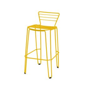 ISIMAR - Barová židle MENORCA nízká - žlutá