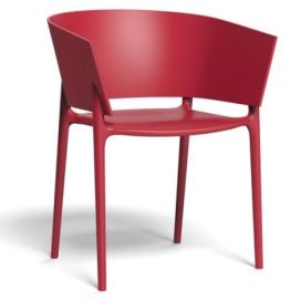 VONDOM - Židle AFRICA s područkami - červená