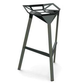 MAGIS - Barová židle STOOL ONE nízká - šedo zelená
