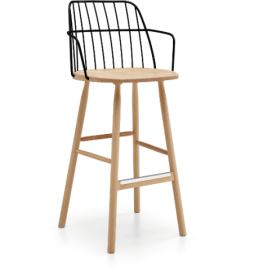 MIDJ - Barová židle STRIKE s područkami