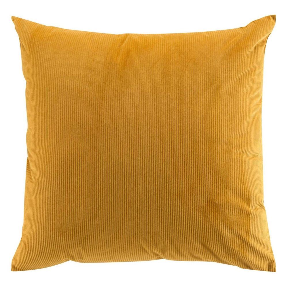 Douceur d\'intérieur Dekorační polštář CORD, žlutý, 60 x 60 cm - EMAKO.CZ s.r.o.