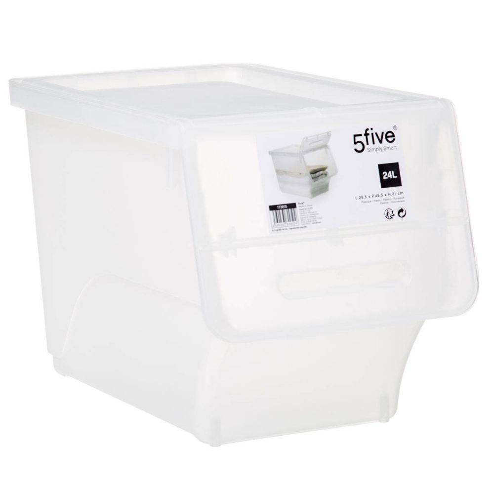 5five Simply Smart Úložný box na oblečení, 24 L, bílý - EMAKO.CZ s.r.o.