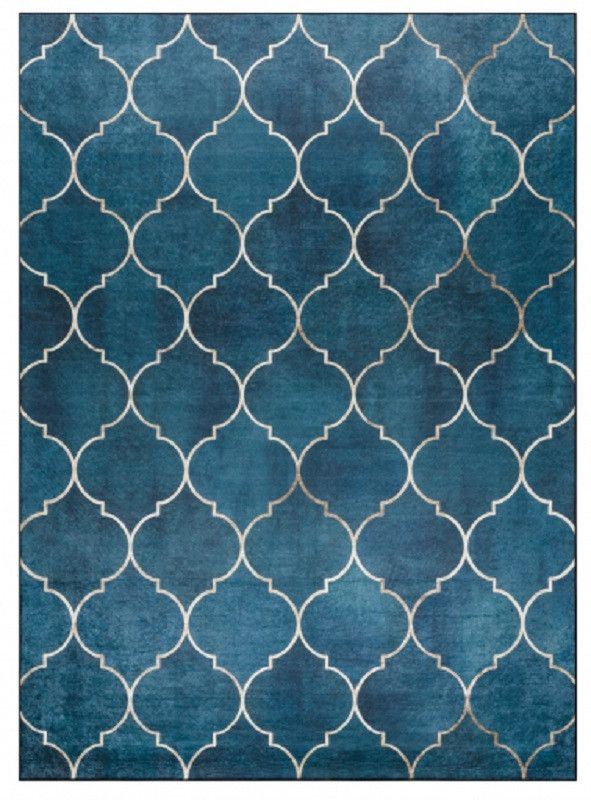 Dywany Łuszczów Kusový koberec ANDRE Maroccan trellis 1181 blue - 80x150 cm - Mujkoberec.cz