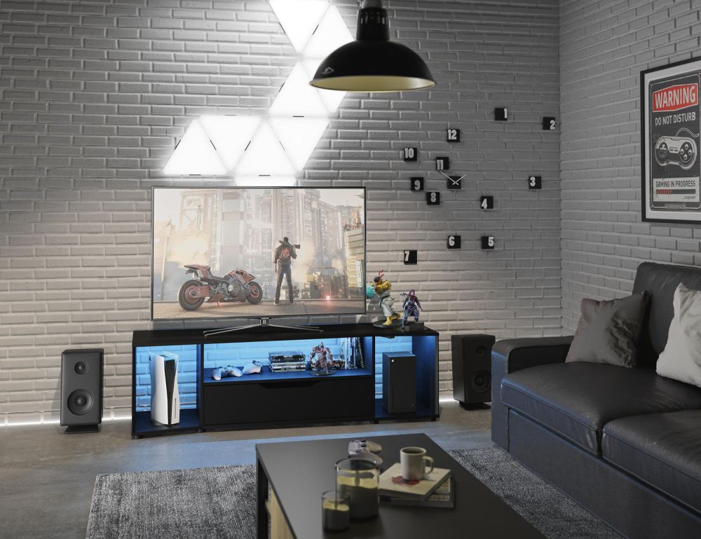 Aldo Televizní stolek s LED osvětlením Hack - Nábytek ALDO