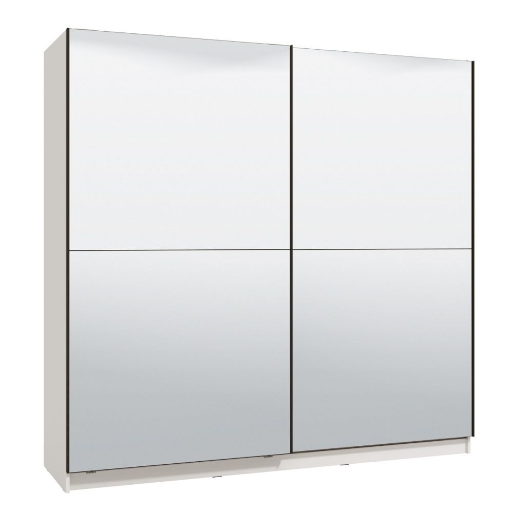 Zrcadlová skříň s posuvnými dveřmi Aubrey 220 - bílá - Nábytek Harmonia s.r.o.