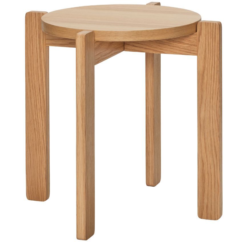 Dubový odkládací stolek Hübsch Always 42 cm - Designovynabytek.cz