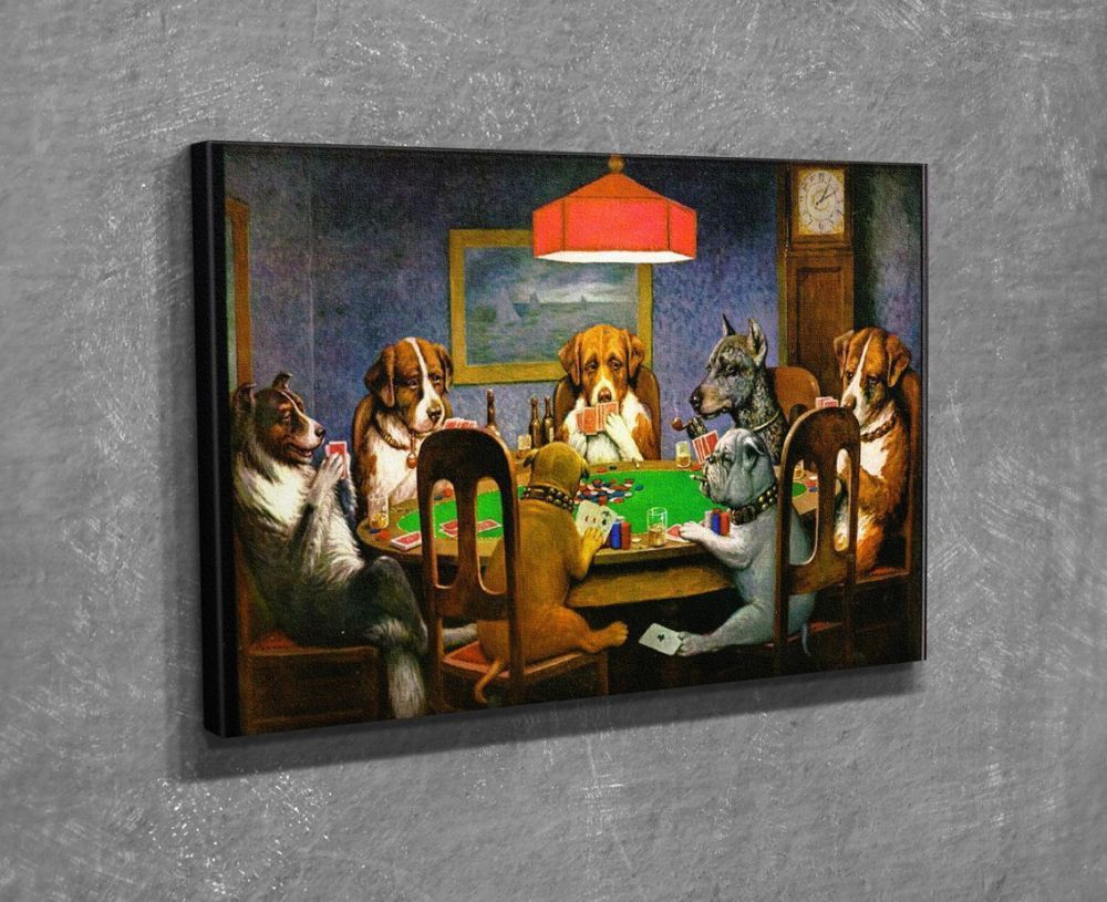Wallity Reprodukce obrazu Poker Game 30x40 cm vícebarevná - Houseland.cz